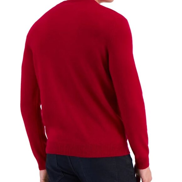 Men's Club Room Cardinal V-Neck Sweater, Size XL - Picture 2 of 7